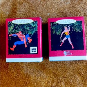 Hallmark vintage ornaments. Set of two.